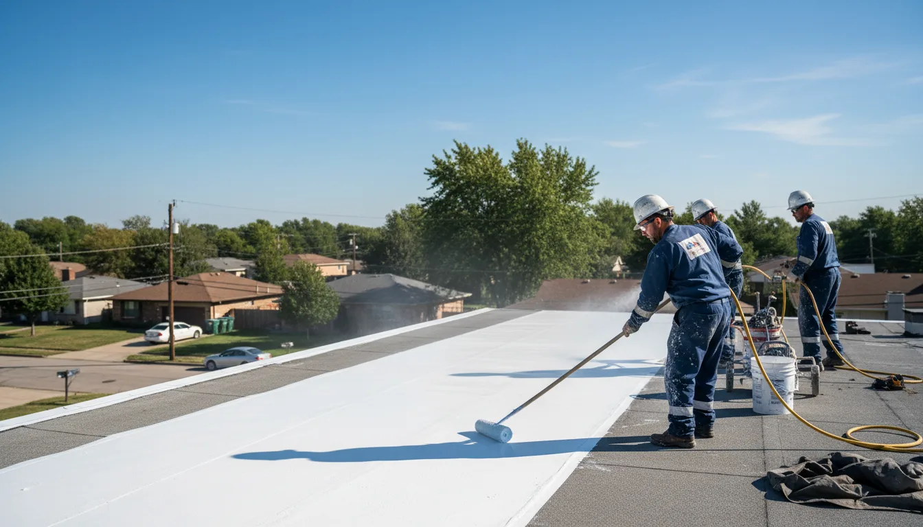Commercial roof coating in Gattman, MS near me